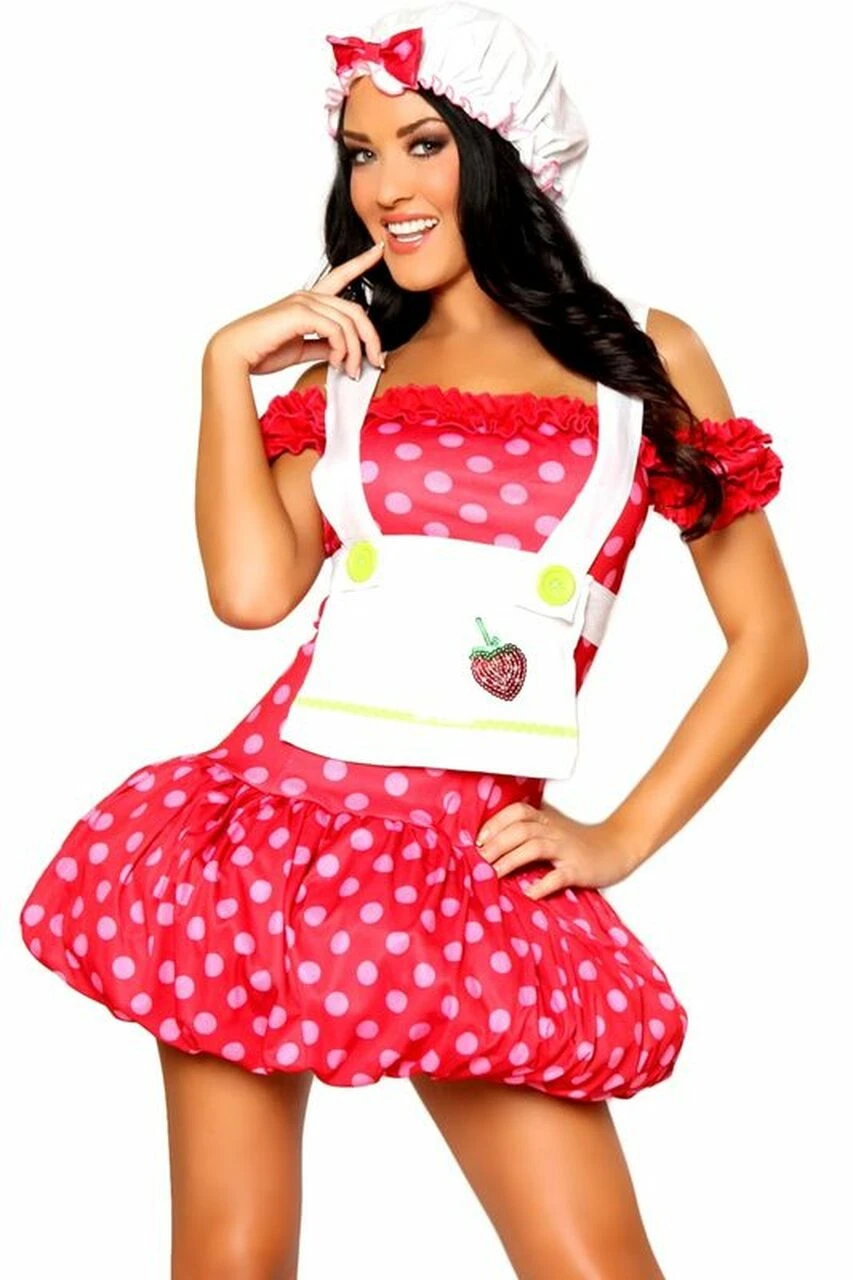 Roma Costume Strawberry Sweetheart Costume 7 Roma Costume Strawberry Sweetheart Costume - Image 5