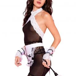 Music Legs Five Piece Two Tone Sheer French Maid Outfit 9 Music Legs Five Piece Two Tone Sheer French Maid Outfit -Sexy Halloween Clothing unnamed file 1751