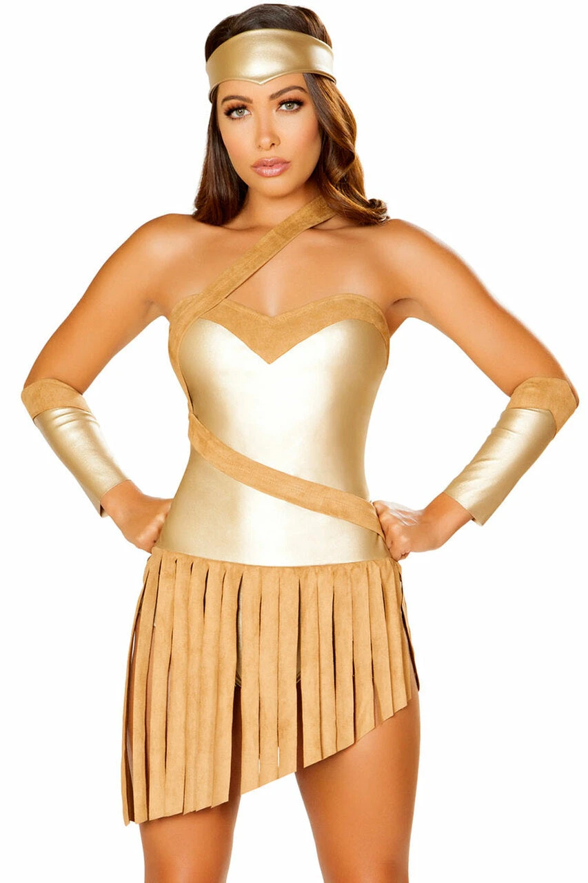 Roma Costume Golden Goddess Costume 5 Roma Costume Golden Goddess Costume - Image 3