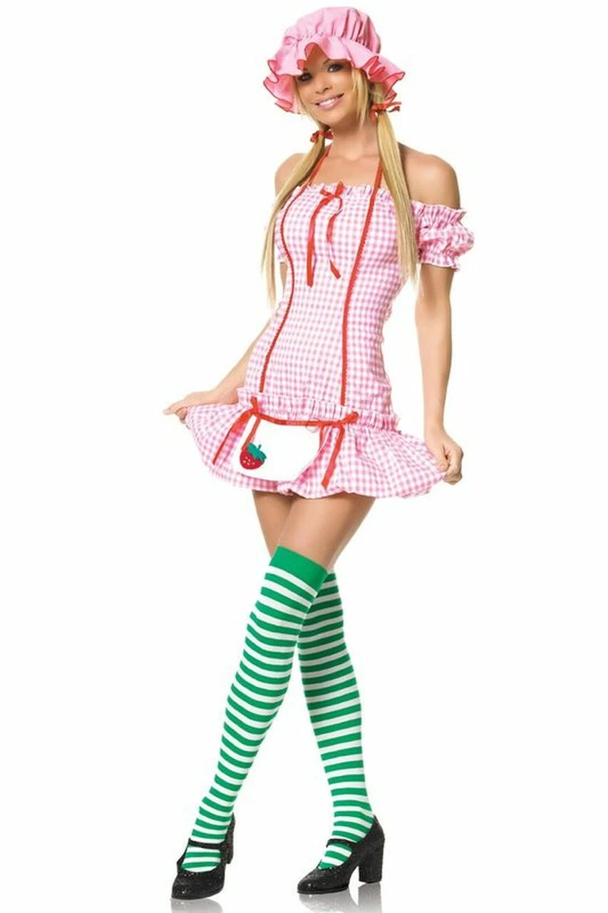 Leg Avenue Strawberry Girl Halloween Costume 5 Leg Avenue Strawberry Girl Halloween Costume - Image 3