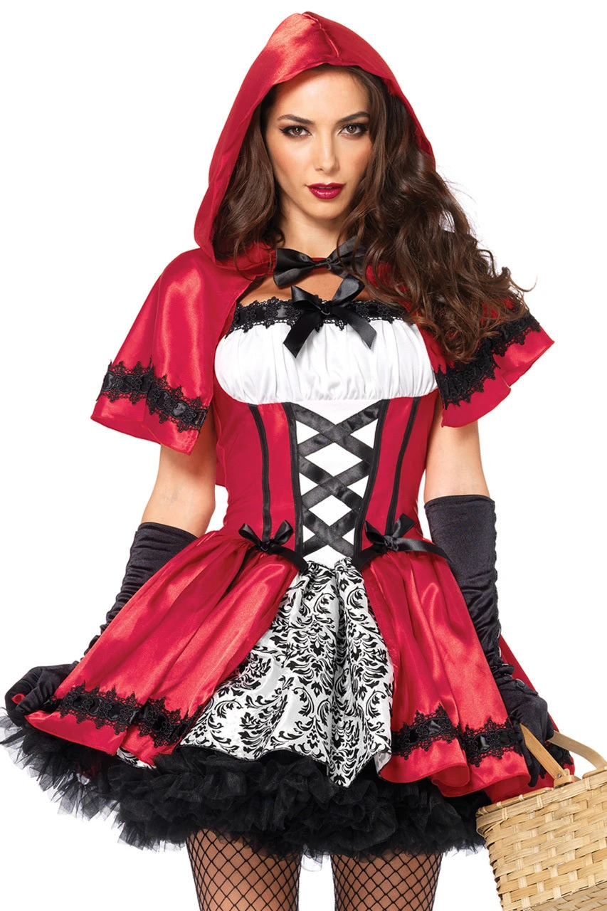 Leg Avenue Gothic Red Riding Hood Costume 3 Leg Avenue Gothic Red Riding Hood Costume